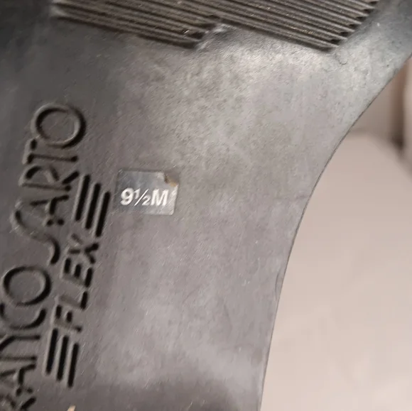 Franco Sarto Flex Womens Bocca Loafer Shoes Black Leather Size 9 5 Y2K - Picture 7 of 8